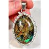 Image 1 : A WINNER Blue Amber Designer Sterling Pendant #1233109