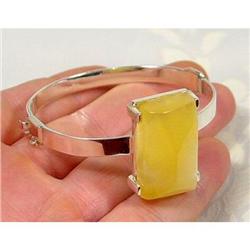Genuine BUTTER Baltic Amber Sterling Bracelet #1233119