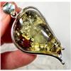 Most Desirable Baltic Amber Sterling Pendant #1233128