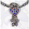 Image 1 : Win my HEART Colorful  ENAMEL Sterling Choker #1233141
