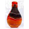 Image 1 : Colorful Banded AGATE  Gemstone Snuff Bottle #1233142