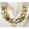 Image 1 : Gigantic Agate Stone Double Choker~237 GRAMS #1233155
