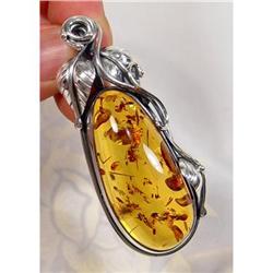 Honey DELIGHT Baltic Amber Sterling #1233185