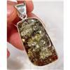 Image 1 : Glorious Baltic Amber Sterling Pendant #1233188