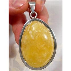 Moon GLOW BUTTER  Baltic Amber Pendant #1233194