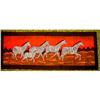 Image 1 : Batik painting  of Colorful Galloping Zebras #1233235
