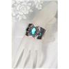 Image 1 : NEPAL Blue Flame Labradorite Dragon Cuff #1233284