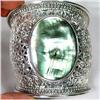 Image 1 : HAND CRAFTED~Thai Sterling Shell Cuff~97 grams #1233295
