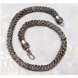 Flawless~Mughal Silver Choker~119grams  #1233302