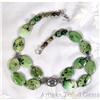 HUGE Chrysoprase Nugget Sterling Necklace~145#1233352