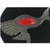Image 1 : Vintage Lucite Peacock with Red Bakelite #1233377