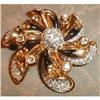 Image 1 : D'orlan Rhinestone FLOWER Brooch Enamel TORONTO#1233401