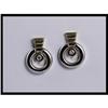 Image 1 : 14K White and Yellow Gold Diamond Earrings #1233424