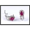 Image 1 : FINE RUBY DIAMOND EARRINGS #1233429