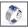 Image 1 : A Unisex 2 Oval Cut Gorgeous Blue Sapphire Ring#1233433