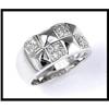 Image 1 : 18K WHITE GOLD MANS DIAMOND RING #1233435