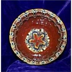 Redware Arts and Crafts "Feather Design #1233477