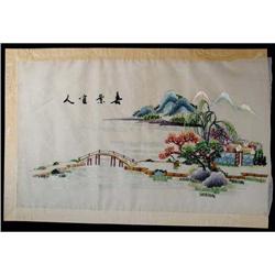 Asian Embroidered Landscape (b) #1233484