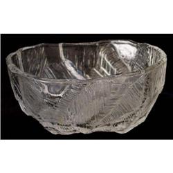 Textured Glass Oval Bowl #1233495