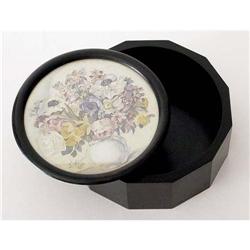  Wood Box with Watercolor signed J. Watson #1233498