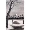 Image 1 :  Eau Forte Snowed Landscape  - 1926, European #1233499