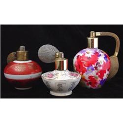 Lot of 3 Porcelain Perfume Bottles #1233524