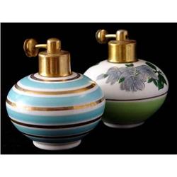 Lot of 2 Art Deco Style Perfume Bottles #1233525