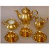 Image 1 : Gold Porcelain Tea/Coffee Set (9 pieces) - #1233540