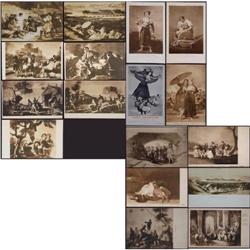  Seventeen Antique Postcards of Goya Paintings #1233543