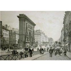 Color Lithograph of Paris in her Splendor (a) #1233548