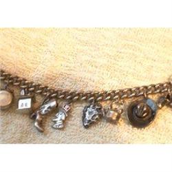 USA CHARM BRACELET- 13 CHARMS #1233575