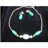 Image 1 : Green and White Avon Demi Parure Set of 2 #1233592