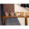 Image 1 : Set of 5 antique French resin pots  #1233670