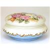 Image 1 : Antique Limoge Limoges Roses Powder Box w Gold #1233703