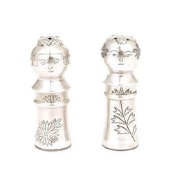 Old Japanese Sterling Silver Salt Pepper Doll #1233724