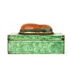 Image 1 : Old Chinese Export Enamel Box w Lg Crystal #1233736
