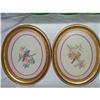 Image 1 : Vintage Home Interior Bird Pictures Oval Frames#1243051