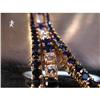 Image 1 : RHJ Tiny Tennis Bracelet in Synthetic Sapphires#1243200