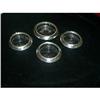 Image 1 : 4 Piece Set Glass with Sterling Signed Rims.  #1243576