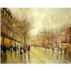 Image 1 : STREET OF PARIS  ORIGINAL OIL PAINTING #1243805