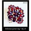 Image 1 : VINTAGE BOHEMIAN GARNET RING BG-020 #1243899