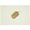 Image 1 : 14K Gold Charm  RAZOR BLADE #1244024