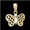 Image 1 : 14k Gold Butterfly Pendant  #1244057