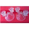 Image 1 : Federal Glass Double Candle Holders #1251214