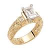 Image 1 : 1.14 CT G VS1/SI1 emerald cut DIAMOND ring #1251585
