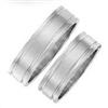 Image 1 : set of 2 HiS & HERS platinum wedding band set #1251595