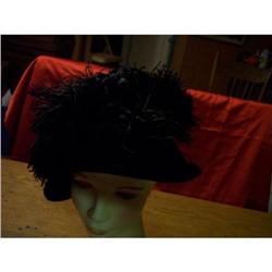 Antique  Hat with Plume #1269181