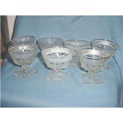 Set of 7 Imperial Cape Cod Stem Sherbets #1269342