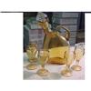 Image 1 : New Martinsville Giraffe Decanter Set #1269444