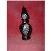 Blue Carnival Art Glass Perfume Bottle #1269565
